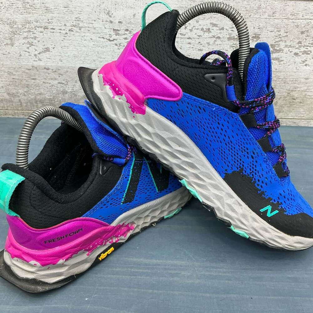New Balance Hierro V5 Trail Running Shoes Blue Poison Berry Women's Size 7